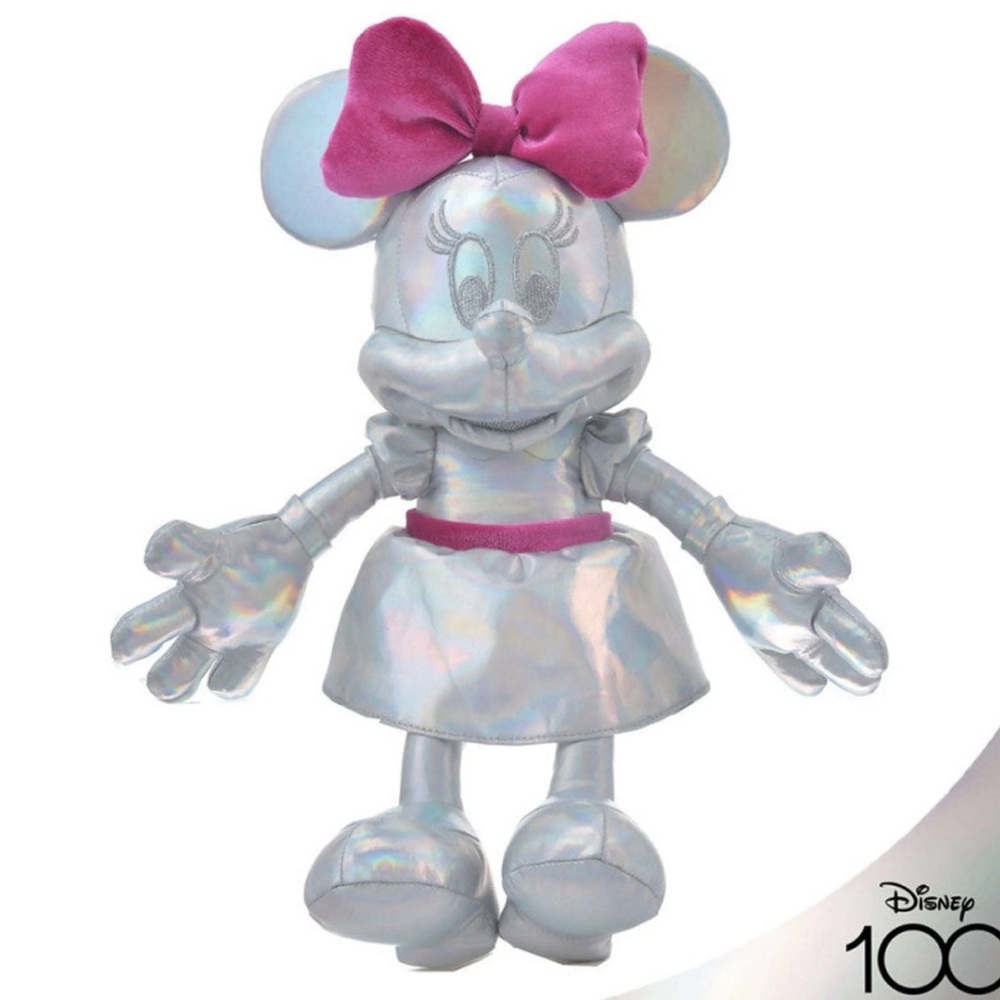💜Firm Price💜 Disney Minnie Mouse 100 years Platinum Anniversary Plush